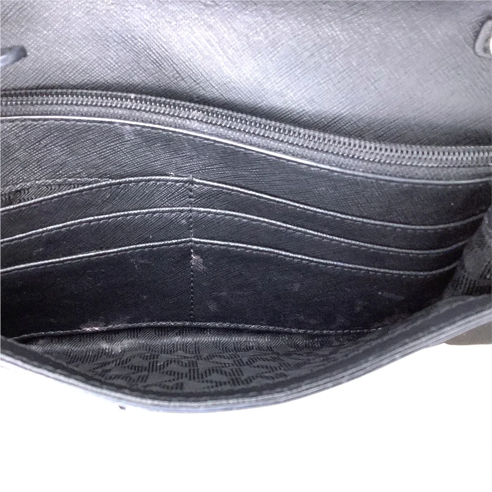 Michael Kors Purse Cynthia Clutch Crossbody Shoulder Saffiano Leather 30S6TCYC3L - Picture 9 of 9